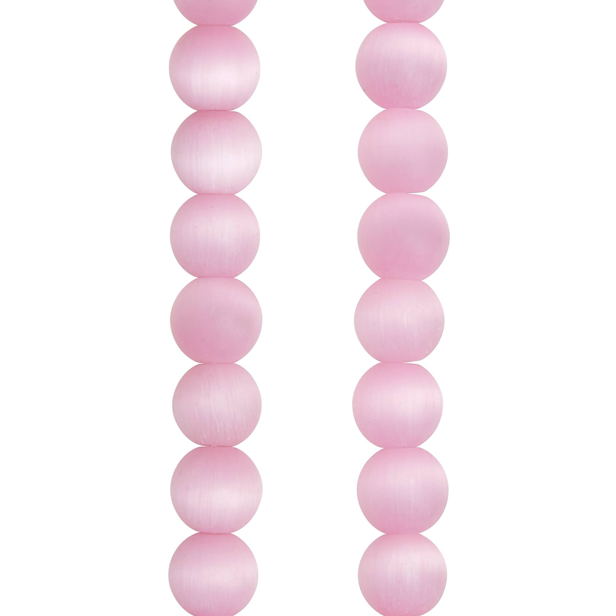 Glass Cat's Eye Round Beads, 8mm by Bead Landing™